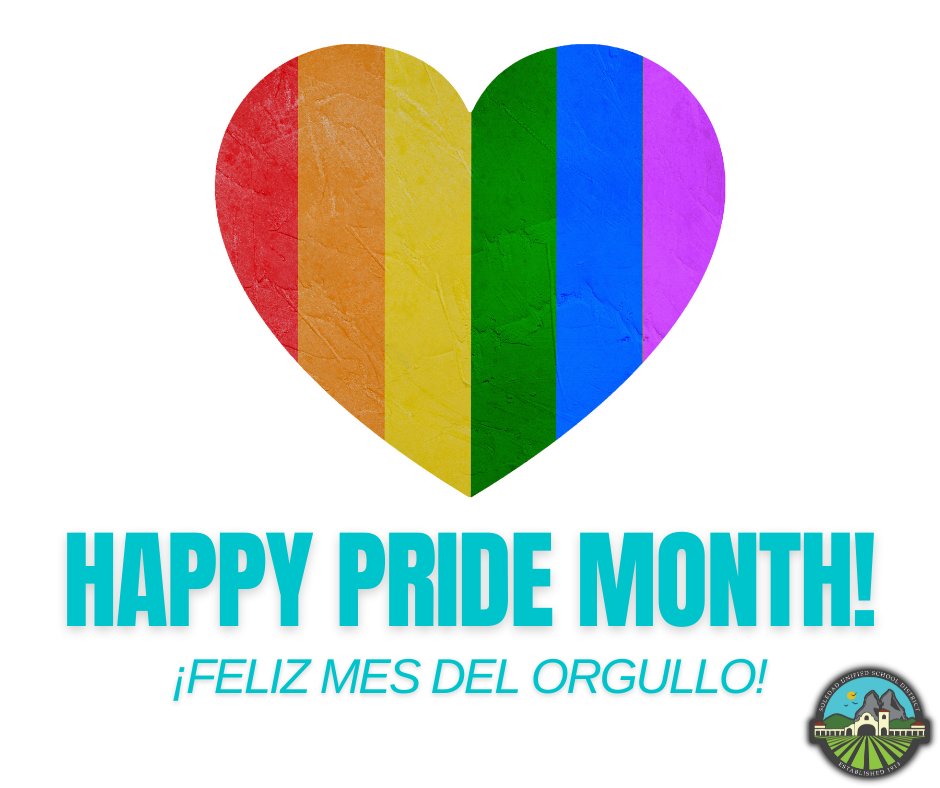 We’re excited to celebrate #Pride Month! In Soledad USD, we serve students & families of all backgrounds, including those who identify as members of the LGBTQIA+ community. Everyone has an educational home in our schools & classrooms. #SUSDLearns