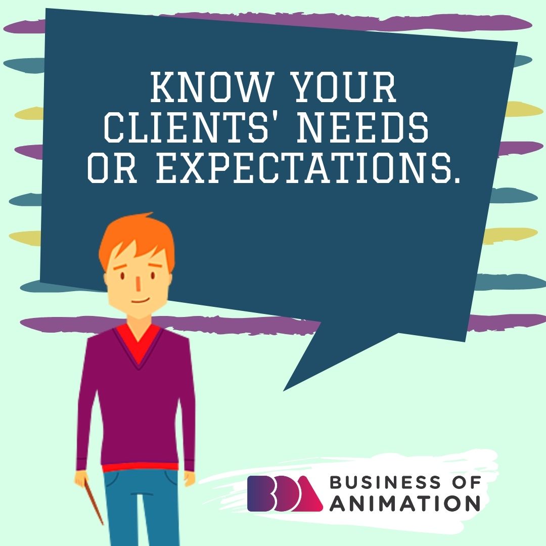animationbiz's tweet image. 1. Know your clients' needs or expectations.
2. Prepare answers to questions that your clients may ask or should know. 
3. Establish open communication and collaboration with your animation clients.

#3DAnimation #animationsketch #animationstoryboard #animatorsofinstagram