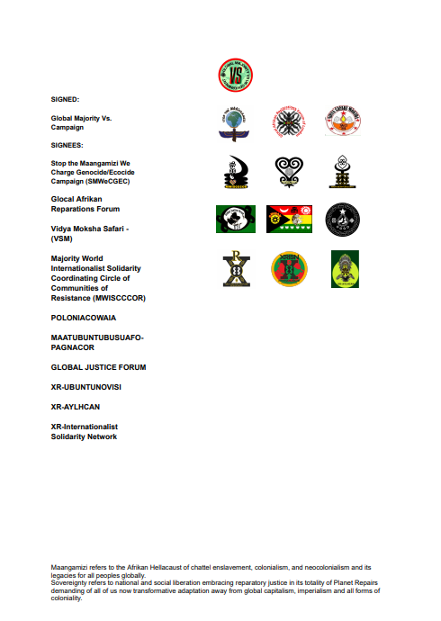 *BREAKING - GMVs activist falsely detained*

Global Majority Vs. Campaign stands with all political prisoners throughout the Majority World!

We Must Free Our Political Prisoners and Build Institutions for Reparatory Justice and National Liberation

docs.google.com/document/d/1ea…