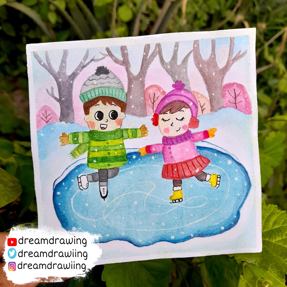 dreamdrawiing's tweet photo. Watercolor painting of ice skating A girl and a boy couple

Click here to watch: 
https://t.co/filYBp4Vzx

#watercolor  #art #drawing #draw #watercolorpainting  #couplegirlandboy #gilboy https://t.co/Sx3SNB8IuR