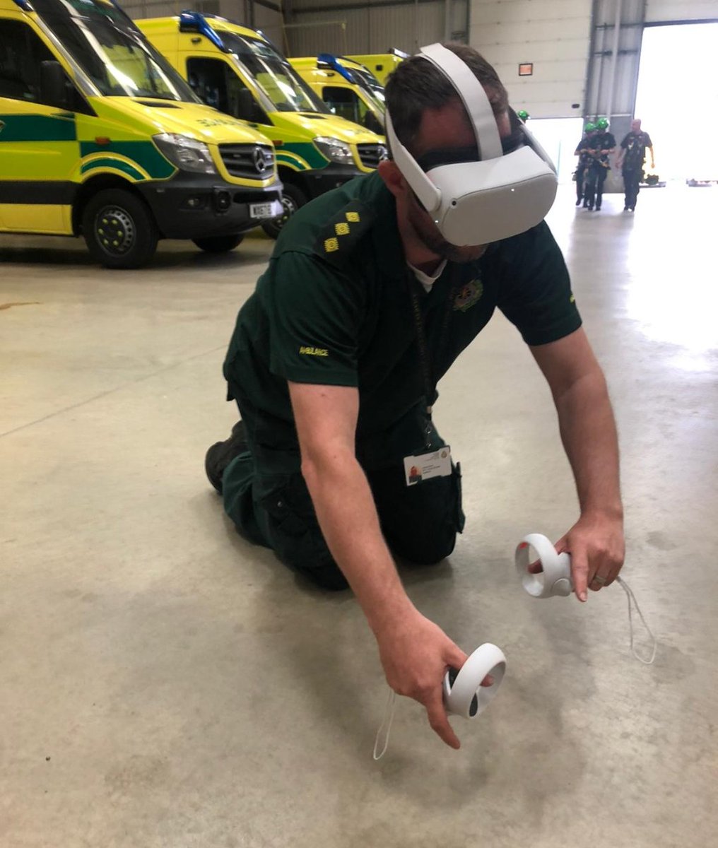 Had a peak into the future of Triage training this morning. Unbelievable bit of kit. 
HART Paramedic Steven Thompson 
has developed a VR training app as part of his MSc, immersing you at the heart of a major incident to practice accurate casualty Triage.

Absolutely brilliant!