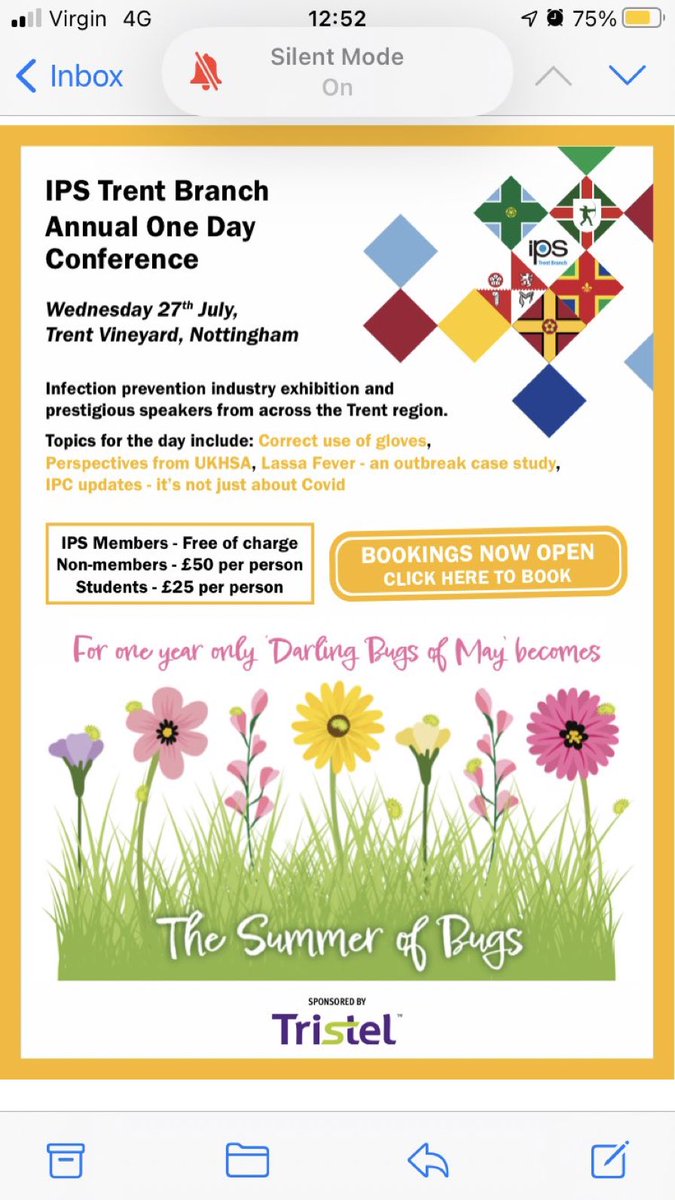 This is shaping up to be a fantastic day! Open to all healthcare workers