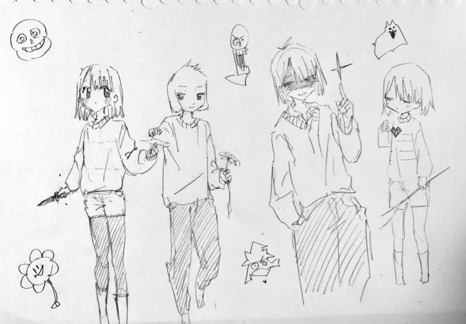 #undertale #DELTARUNE 

久々にアナログでかいたら
めちゃ楽しかった 