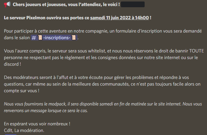 evendaria's tweet photo. 📢 Attrapez-les tous ! Notre serveur Pixelmon ouvre ses portes ce Samedi 11 Juin à 14h00 !

Tous les détails sur notre serveur discord:
🔗https://t.co/ZuJOaJ9Bkj🔗 https://t.co/zVXvEyjtzh