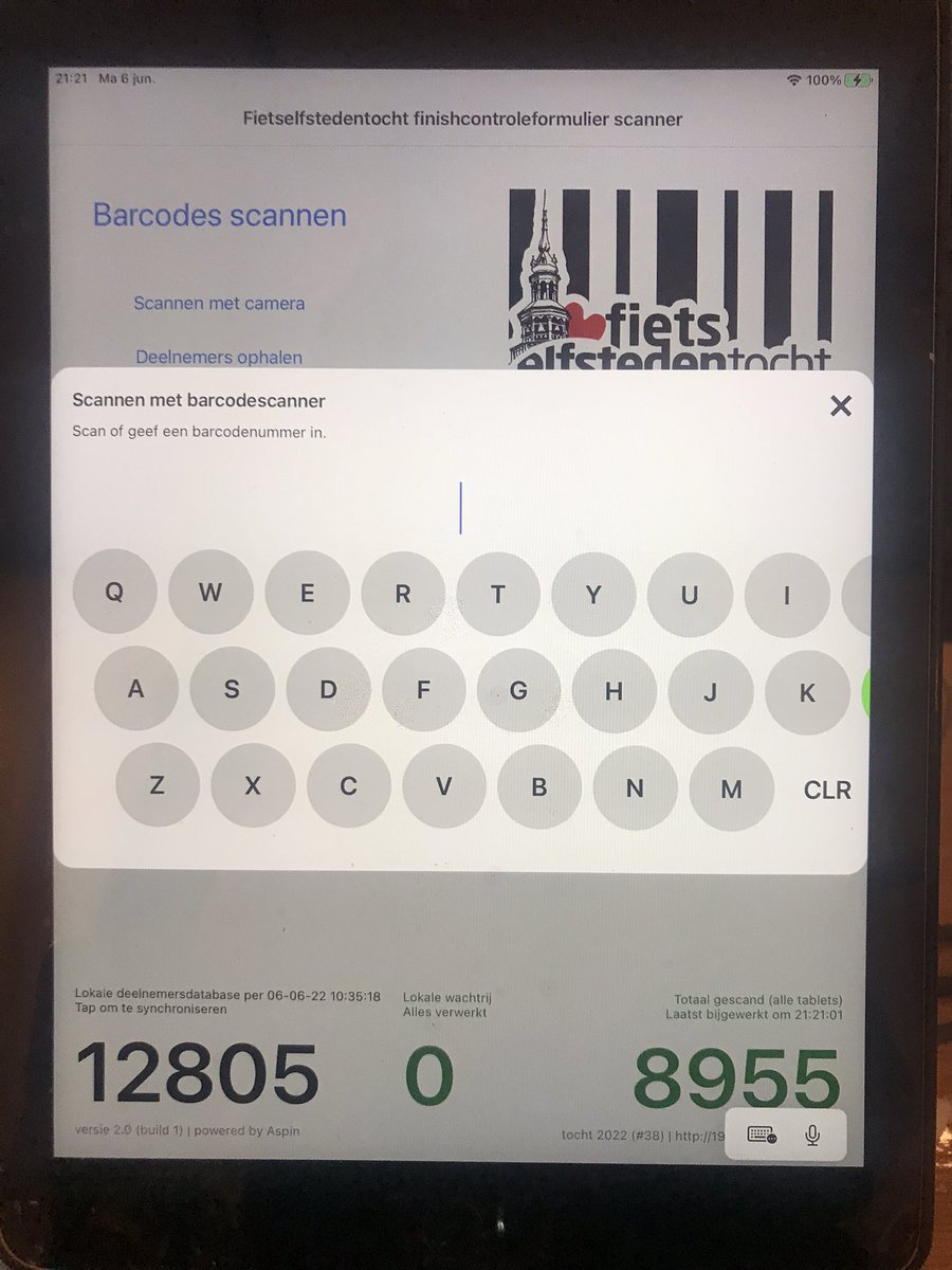 Hier even een update over het aantal deelnemers van de #Fietselfstedentocht dat over de streep is gekomen in #Bolsward en de medaille in ontvangst heeft genomen. We zitten nu op 8955!