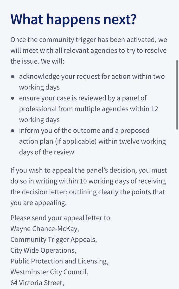 westminsterhub's tweet image. Hello @CityWestminster how accurate are your #communitytrigger annual figures and how many residents has your housing department turned away from using the legislative tool? 👉westminster.gov.uk/leisure-librar…