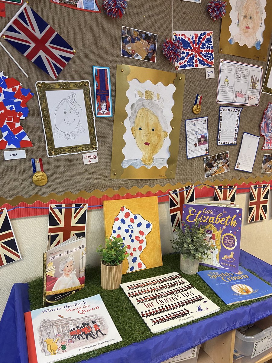 Well done KS1 for this wonderful display of work based around the #PlatinumJubilee