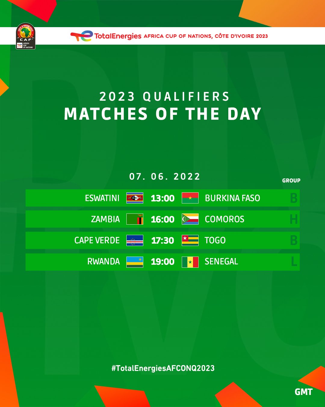CAF on Twitter "4 much anticipated matches are upon us 💪 Check out the