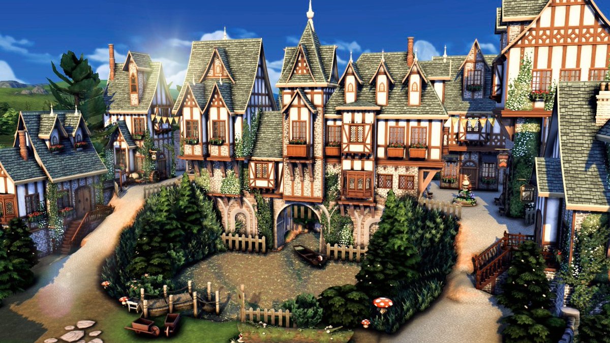 AceroladaG's tweet image. I know I already posted this build, but honestly I'm very obsessed!
#Sims4 #sims #ShowUsYourbuild #TheSims4 #medievalfantasy #medieval