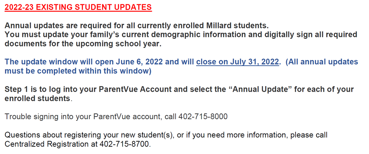 MillardNorthHS's tweet photo. ATTENTION PARENTS!!! https://t.co/fy1vtAfLHI