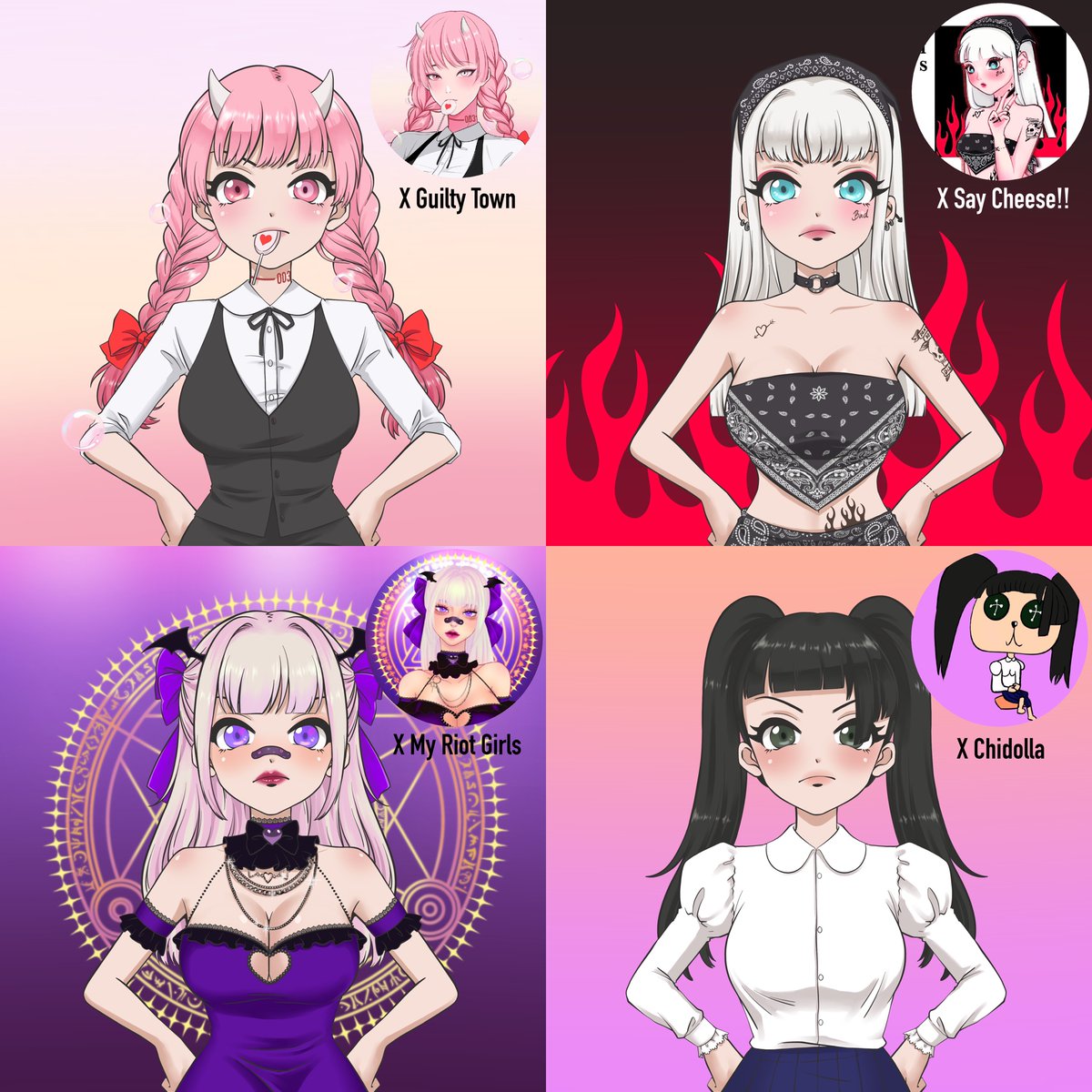 💖Anti Moe Moe club💖 Collab with 4 artists
💎0.018 ETH (🟣Polygon)

031 bit.ly/3GVtdpZ <a href="/GuiltytownNFT/">Guilty Town_NFT</a> 
032 bit.ly/3Mm6Smz <a href="/_wnd55/">wnd’s NFT🧸🎈</a> 
033 bit.ly/3GUaf2Y <a href="/Jeloy_Inkblood/">❤️‍🔥𝙍𝙄𝙊𝙏 𝙂𝙄𝙍𝙇'𝙨</a> 
034 bit.ly/3Q5UPg4 <a href="/MyLittleChicha/">MyLittleChicha</a> 

#PolygonNFTs #NFTanime #nftgirl #waifu