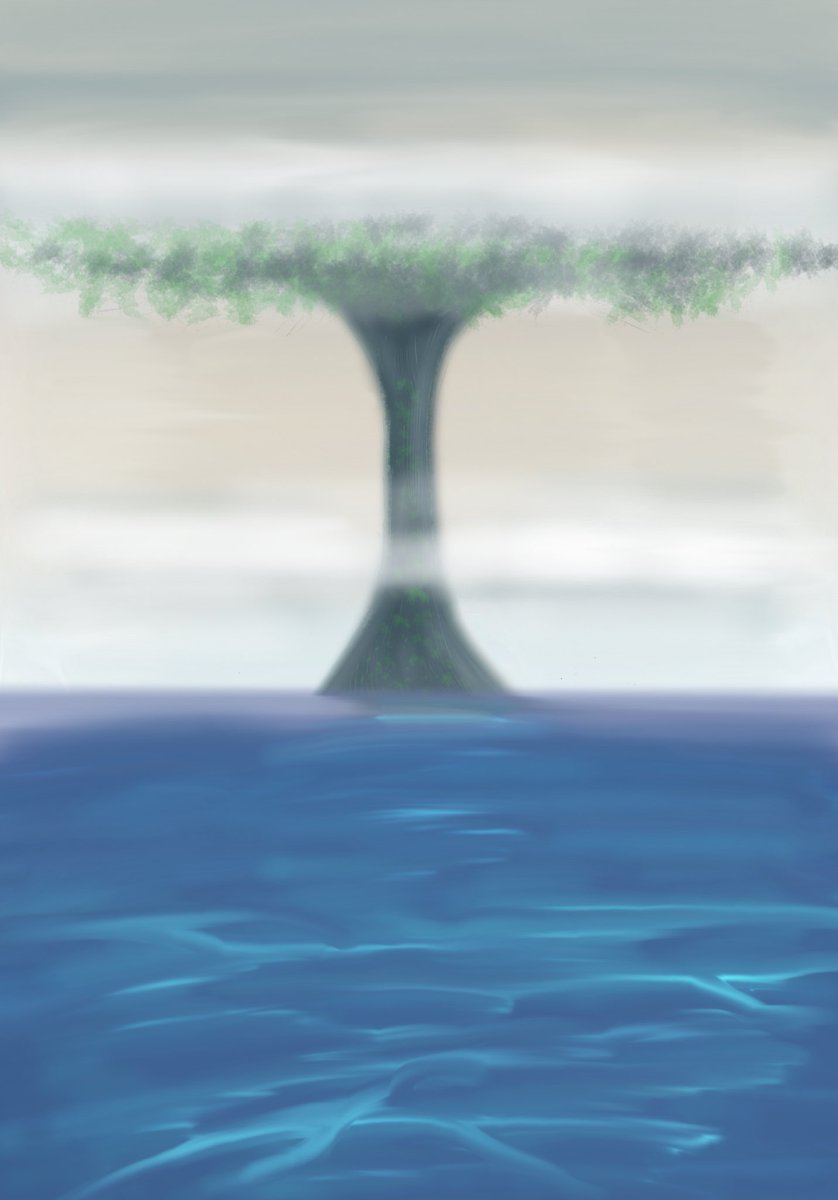 #ストーリーイラスト
#storyillustration
#オリジナルイラスト

とりあえず「Giant tree Island」巨木島を描いといた