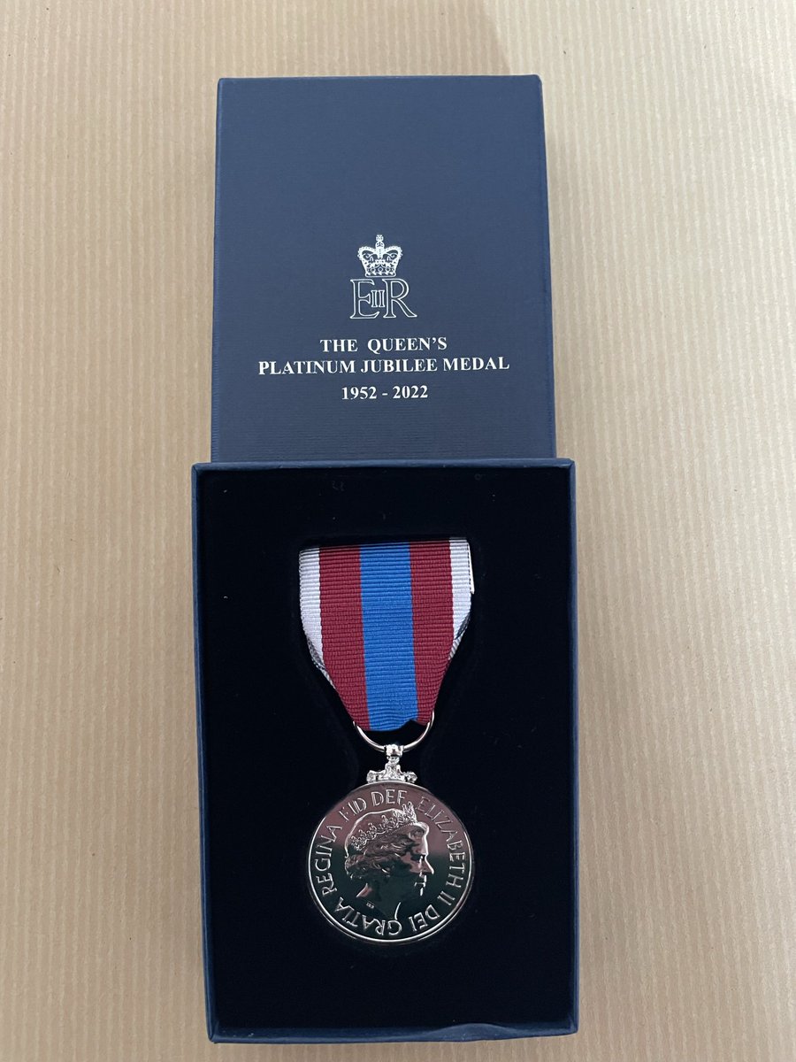 Proud to of been awarded Her Majesty’s Platinum Jubilee Medal.  Thank you <a href="/EastEnglandAmb/">EEAST Ambulance Service</a> <a href="/EEAST_CFRS/">EEAST CFRS</a>
