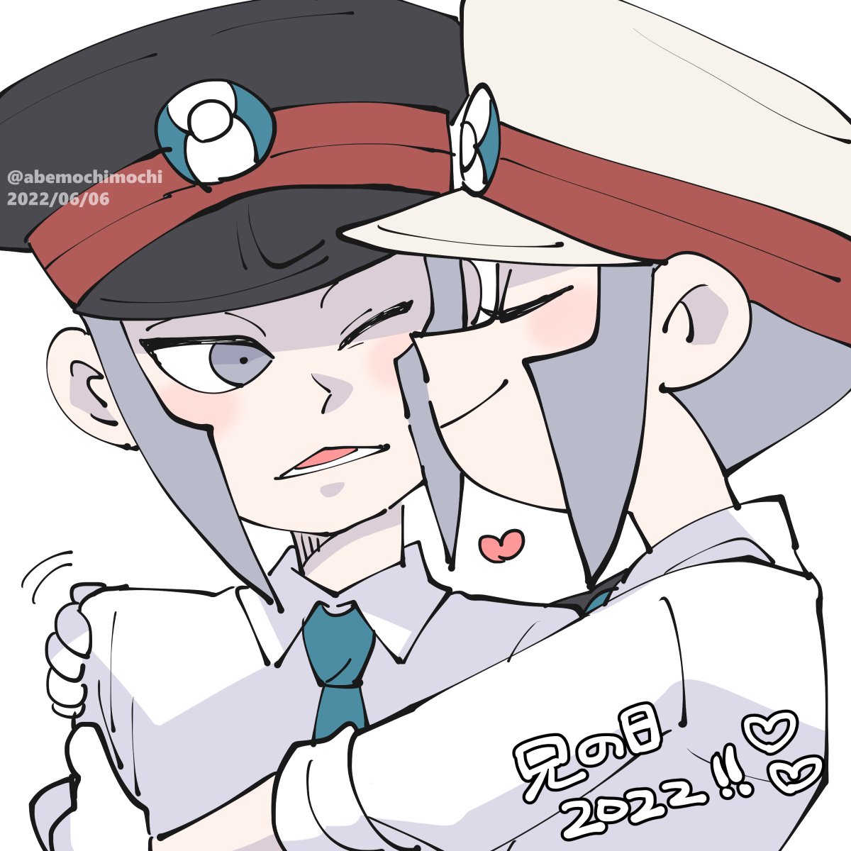 ingo (pokemon) multiple boys 2boys hat shirt white shirt male focus peaked cap  illustration images