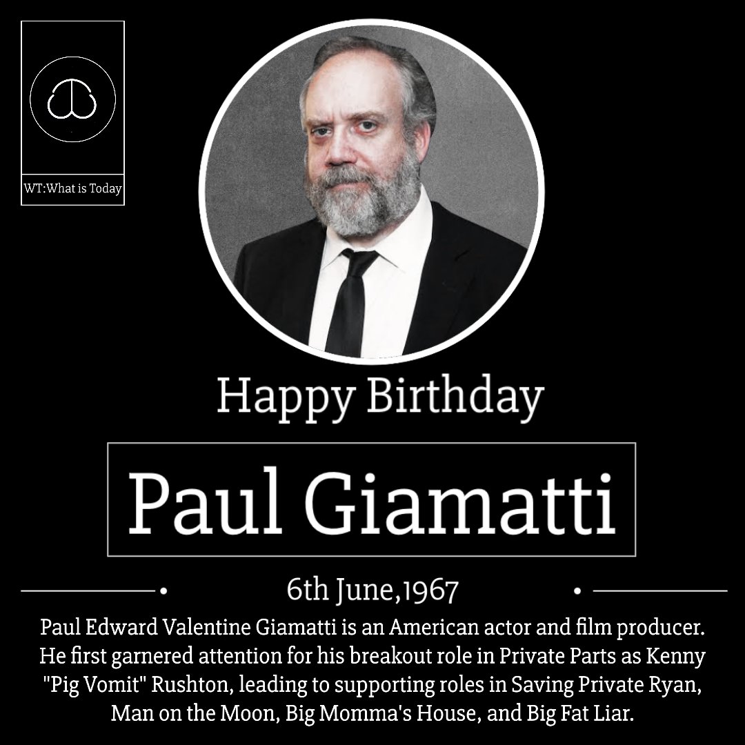 Happy Birthday Paul Giamatti ...! 