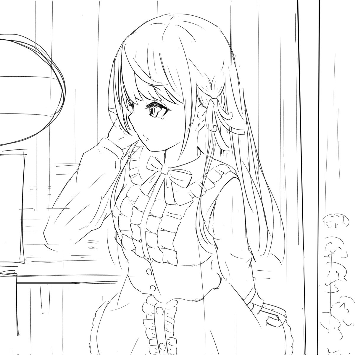 WIP
描きたい題材が貯まってきたので
しばらく練習サボって描きまくります
ひとまず梅雨になったら描こうと思ってたこのラフから 