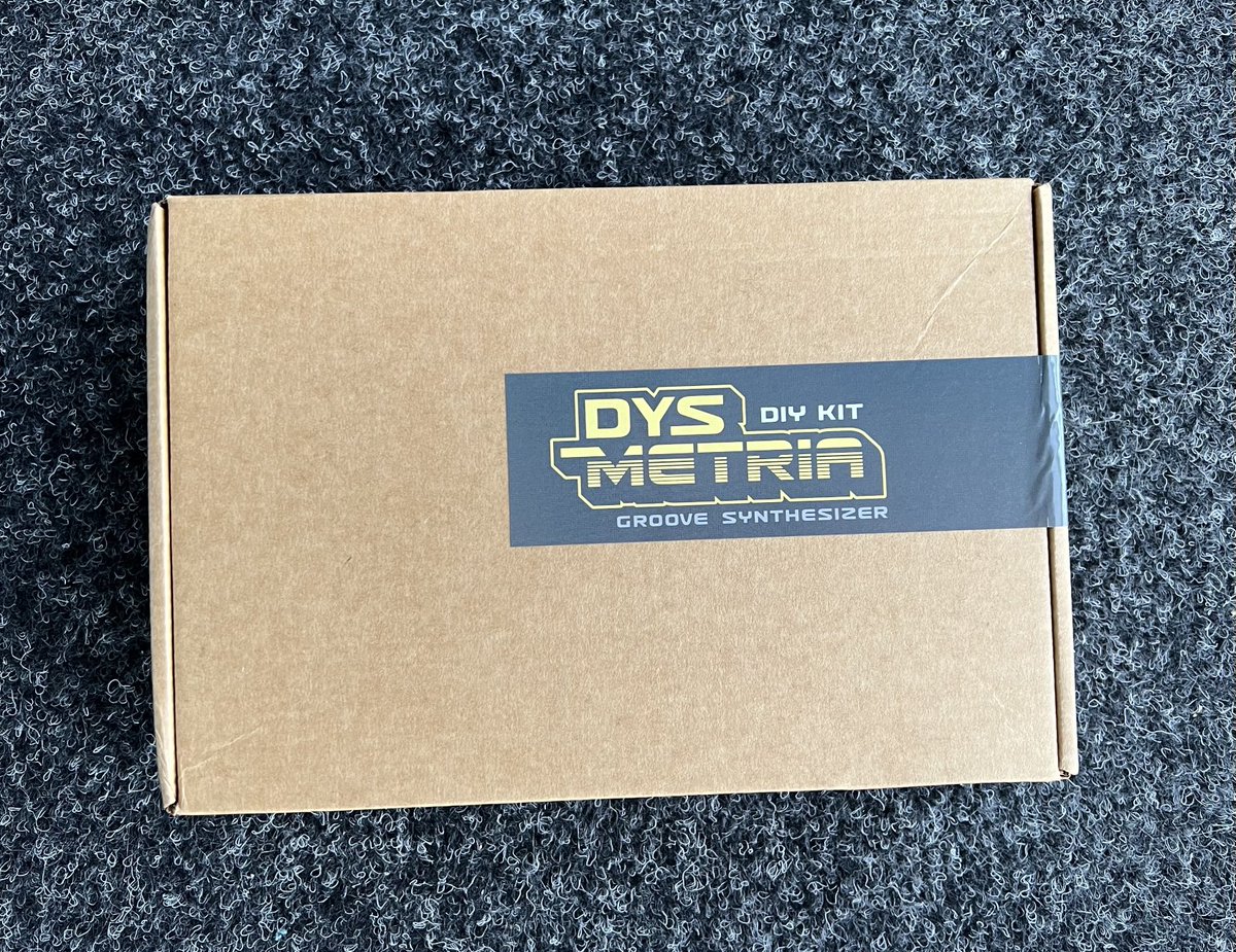 It arrived! Now all I need is time to put this together. Thanks ⁦<a href="/DreadboxFx/">Dreadbox</a>⁩  looking for for some fun time with this #synth