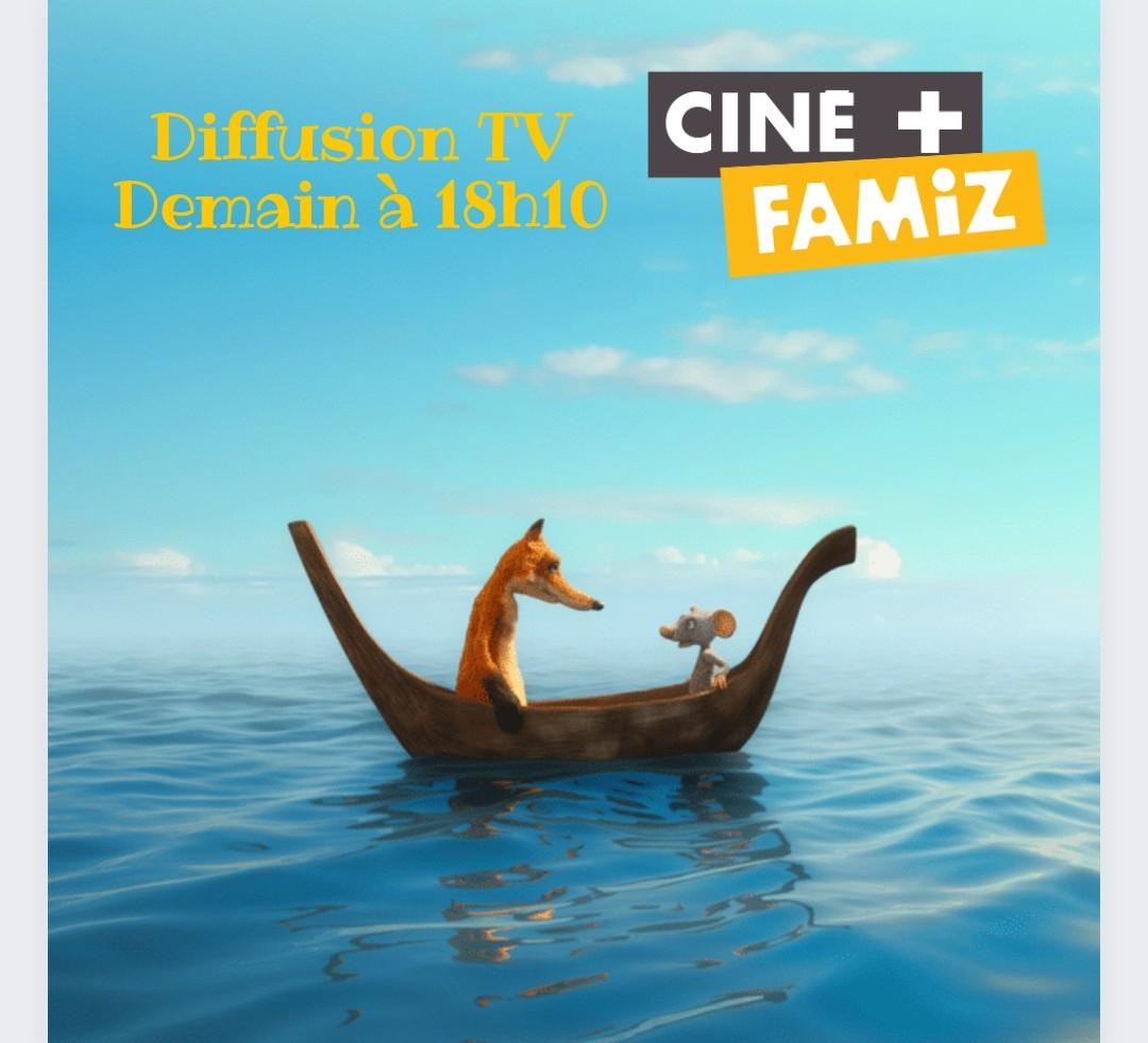 Whizzy et Whitebelly arrivent à la TV dès demain ! 🐭🦊 Ne manquez pas notre film, à (re)découvrir sur Ciné+ Famiz ce mois-ci ! 📺  👉 Prochaines diffusions : . Mardi 7 juin à 18h10 . Jeudi 9 juin à 7h05 . Jeudi 16 juin à 9h45 #memelessourisvontauparadis #tv #programmetv