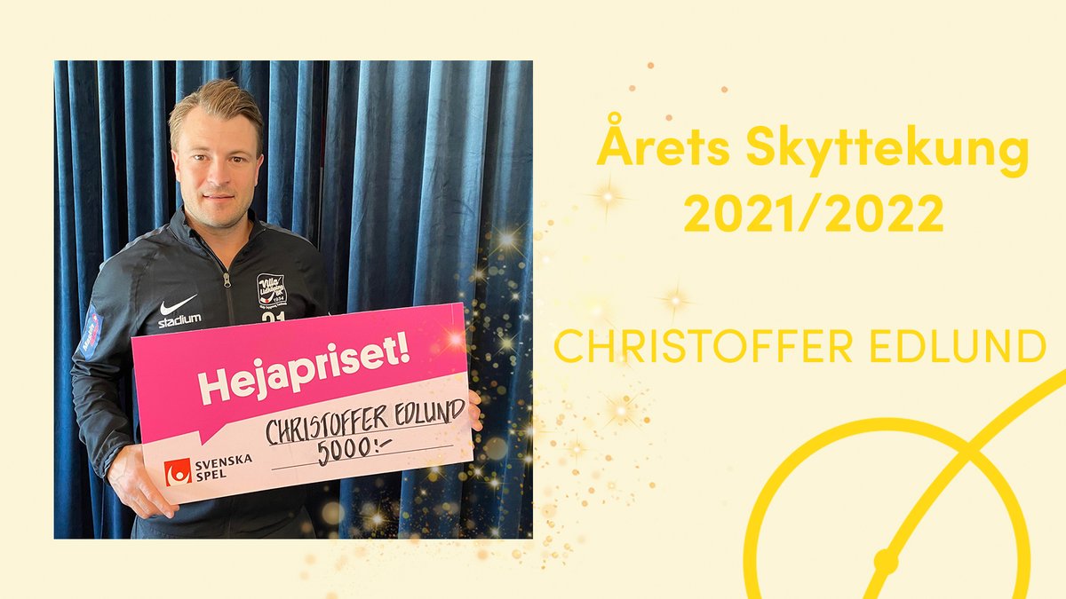 Skyttekungen skänker prispengar till <a href="/vlbk_officiella/">Villa Lidköping BK</a> ungdomsverksamhet 🤝🏅

Säsongen 21/22 vann Christoffer Edlund skytteligan &amp; nu får han, genom Hejapriset, dela ut 5 000kr till valfri förening.

Läs mer om priset &amp; "Chrilles" motivering på elitserien.se. #svbandy