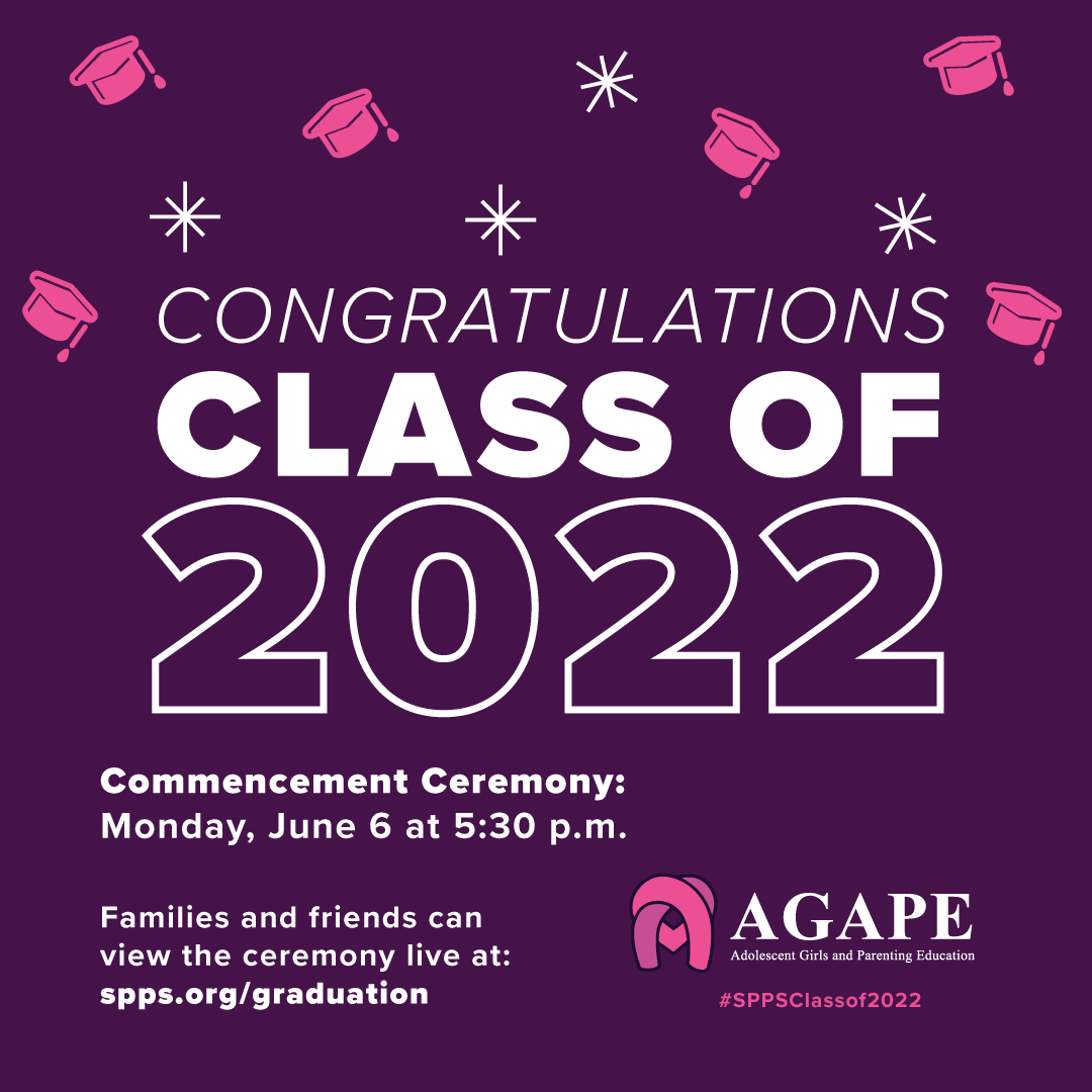 Happy Graduation Day AGAPE High School! Families and friends can view the ceremony live at eduvision.tv/l?etRRRmm. #SPPSClassof2022 🎓