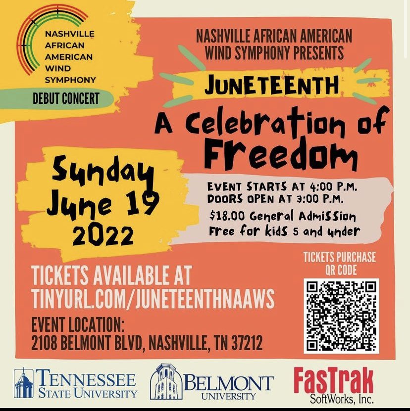 SillyCyndi's tweet photo. Nashville…pull up on us!!! Make is apart of your Juneteenth celebration by attending our debut concert!
#HistoryMakers #NAAWS #BlackMusicMonth https://t.co/Rj59ygGwEF