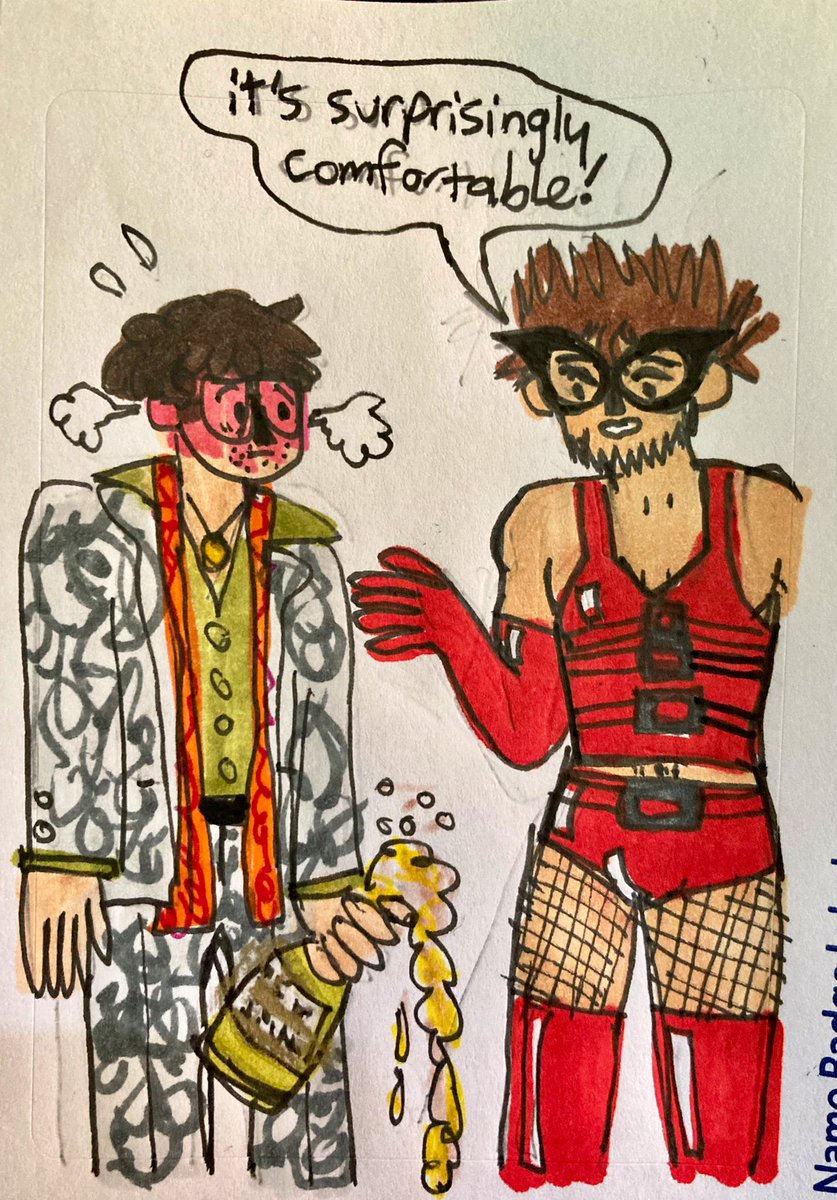 loombyloom's tweet photo. #Ichinanweek2022 job change!! Featuring obvious champagne symbolism!!! 🍾 https://t.co/wEviuKZ5J3