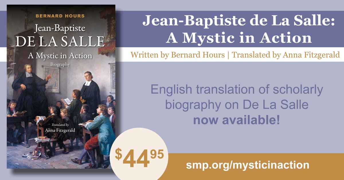 NEW! The English translation of a scholarly biography on Saint John Baptist de La Salle is now available! Learn more and order yours from <a href="/SaintMarysPress/">Saint Mary's Press</a> here: bit.ly/dls-bio. #Lasallian <a href="/lasalleorg/">La Salle Global</a> <a href="/fscDENA/">La Salle - District of Eastern North America</a> <a href="/DistrictSFNO/">District of SFNO</a> <a href="/MidwestDistrict/">Christian Brothers of the Midwest</a>