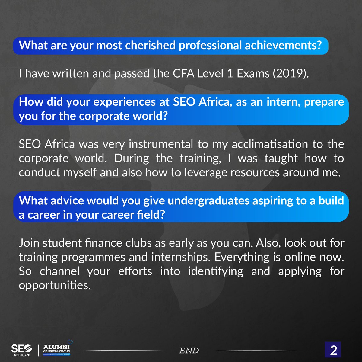 SEOinAfrica's tweet photo. Meet Jackson Ogbonna, a Global Marketing at Goldman Sachs, and our feature on this week’s edition of the #AlumniConversations!
Jackson is an SEO Africa International Programme alumnus of the 2019 class. 

1/3 https://t.co/IBtal22hWn