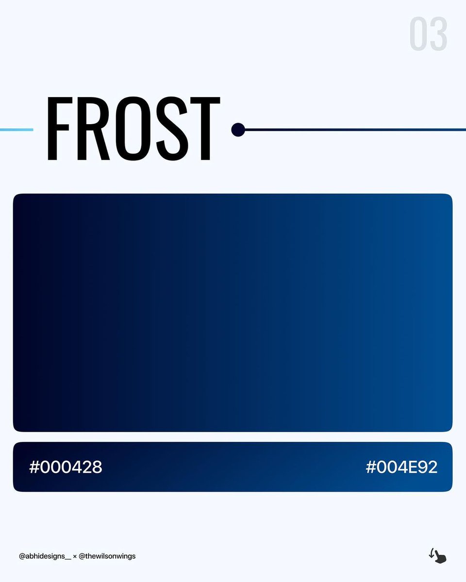 Dexterdesignce's tweet photo. #Repost
///@abhidesigns__: 5 Amazing Gradient that you can use for you project.

Which one is your favourite gradient let me know in comment below 👇🏻

Share with your designer friends and Save for later 🥳

.
#gradient #gradients #uiux #ui #uiuxdesign #uiuxdesigner #ui_trends https://t.co/T7ZpUmEJz0