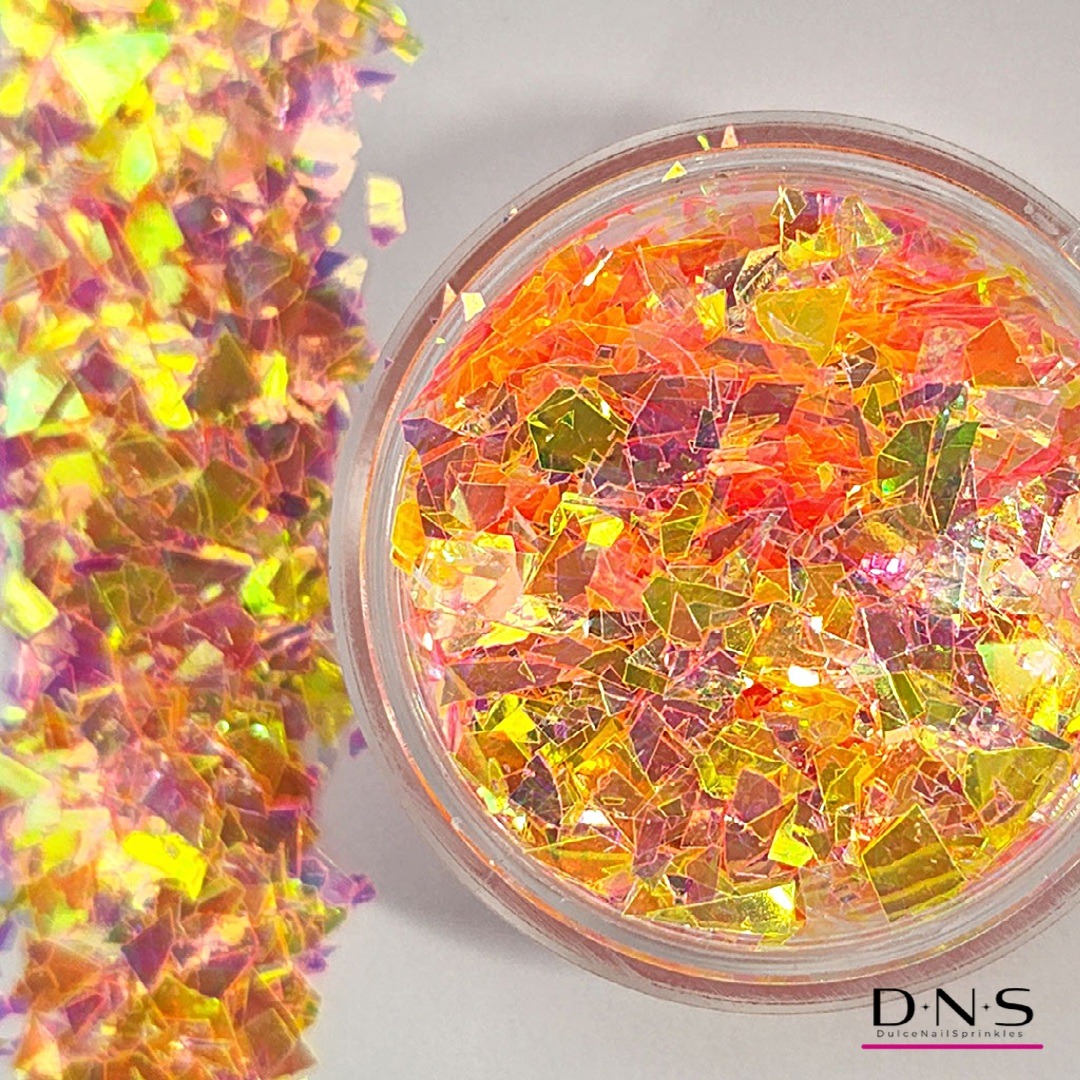 dulce_nail's tweet photo. Magical Shards #8 Beautiful iridescent shards. Lightweight and thin enough to be able to use with any enhancement system. 

Shop at https://t.co/jKKUeiXw0E
#shards #glitter #nailglitter #glitterart #orange #summer https://t.co/ijcB9dJMyx