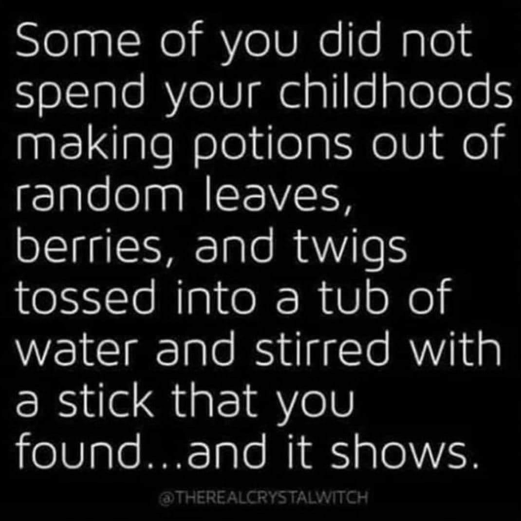 WineandCrimePod's tweet image. Core memories. #NotAWitch #YouDoYou

Repost via @therealcrytalwitch