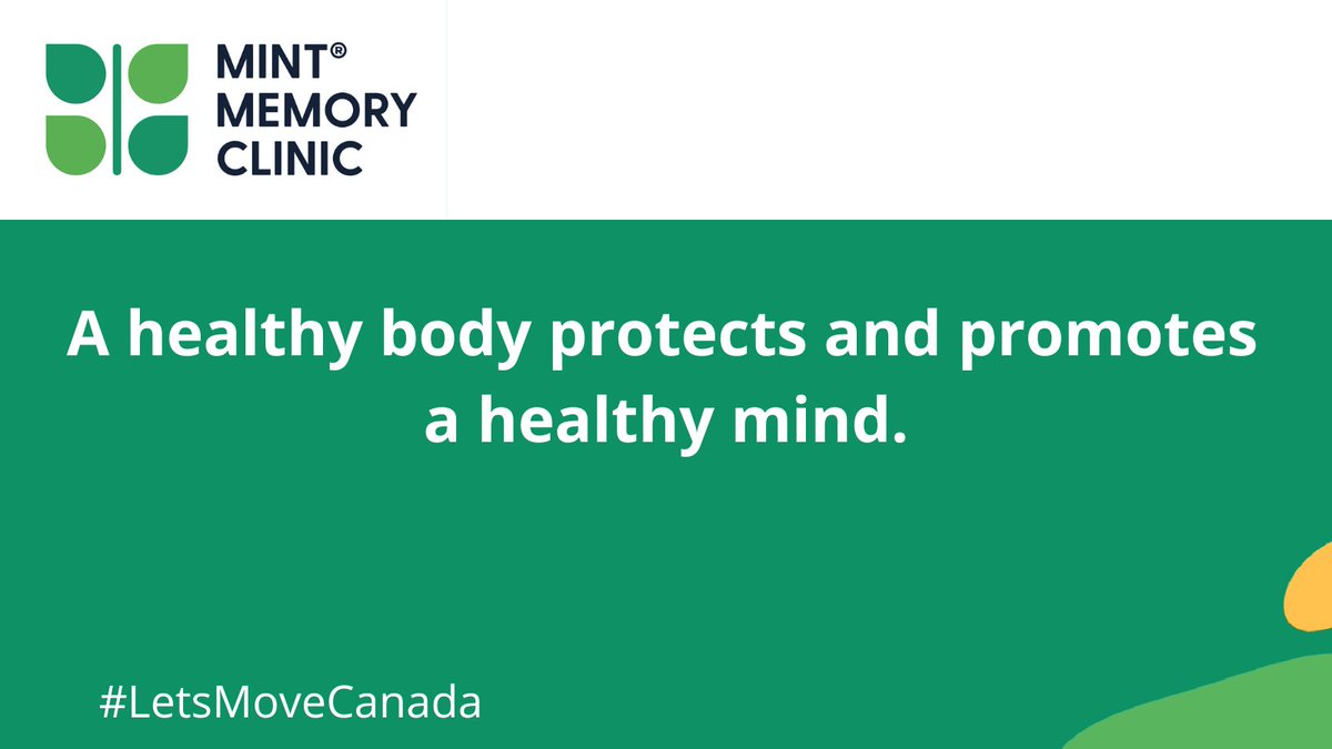 DYK: exercise, particularly aerobic, is a good tool for keeping your brain active, engaged and protected.

Throwback to yesterday's National Health & Fitness Day: here’s to keeping all parts of ourselves active!
#LetsMoveCanada