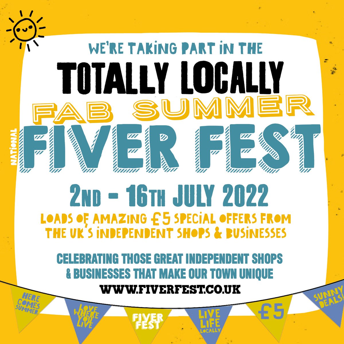 Fiver Fest registration is open! If you'd like to take part and haven't had an email from us please drop us a DM and we'll send you the information. If you're one of our fabulous supporters please watch this space for details of special offers from your favourite business!