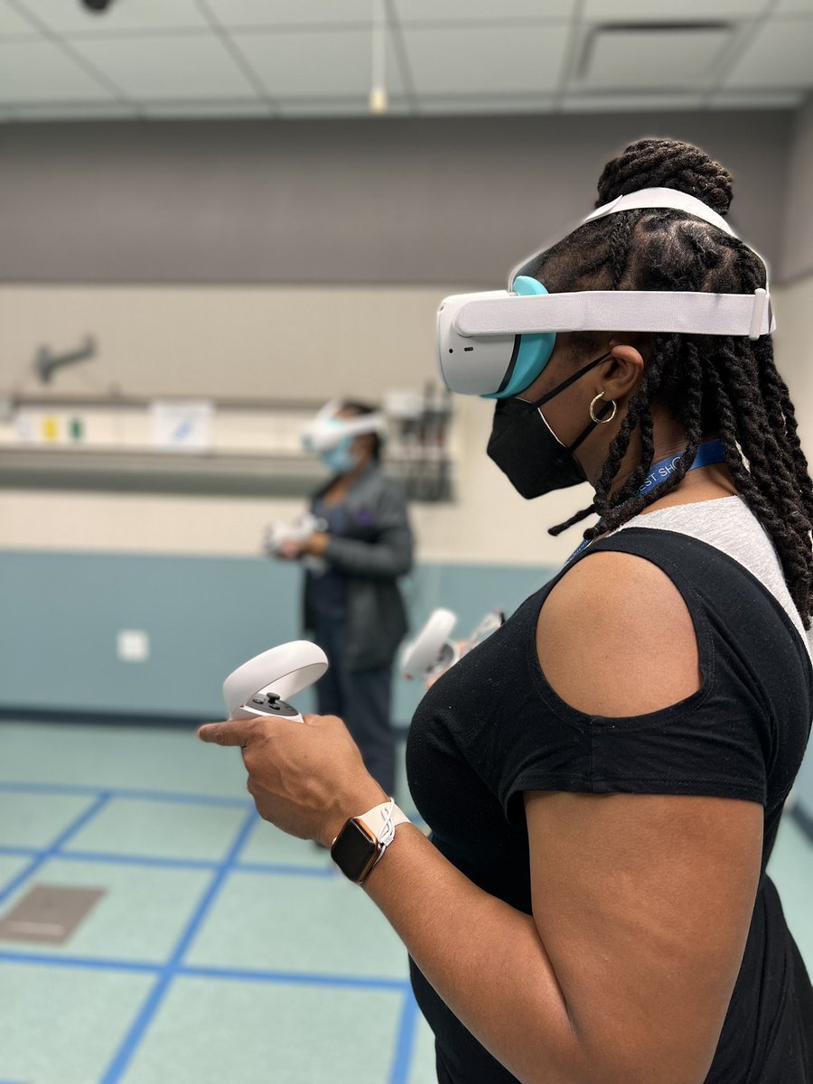 learn_remember's tweet photo. #VirtualReality for @NYCHealthSystem #simfellowship! Including this in their training letβs these educators be part of the conversation to make #VR better impact memory and #healthcare outcomes! @TriciaYusaf @KomalBajajMD @Ubiquitouslinks @J_Cruz2279 @taraniasim @Debrief_Doctor https://t.co/D1shIA9dKI
