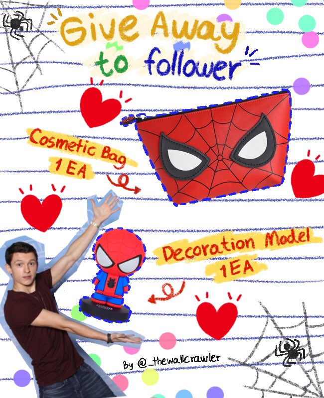 🕸𝗚𝗶𝘃𝗲 𝗔𝘄𝗮𝘆 𝘁𝗼 𝗳𝗼𝗹𝗹𝗼𝘄𝗲𝗿🕷

หลังผมสัญญาว่าจะจัดกิจกรรมแจกของให้กับ follower เนื่องในโอกาสเดือนเกิดของทอมฮอลแลนด์ วันนี้พร้อมแล้วครับ!

กติกา
โควตทวิตนี้แล้วบอกว่าชอบบทบาทไหนของทอมฮอลแลนด์
ประกาศผลผู้โชคดี วันที่17นี้ครับ มาเล่นเยอะๆนะครับ อยากแจกครับ 555 😂