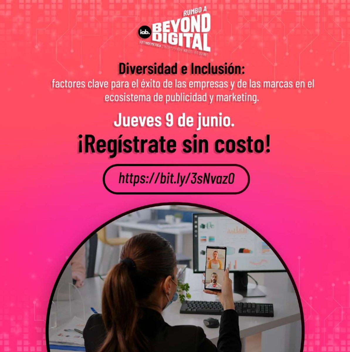 Promover una cultura diversa e inclusiva se ha vuelto un eje prioritario para las organizaciones que buscan evolucionar, crecer y progresar.

Regístrate sin costo. bit.ly/3sNvaz0 #IABeyondDigital