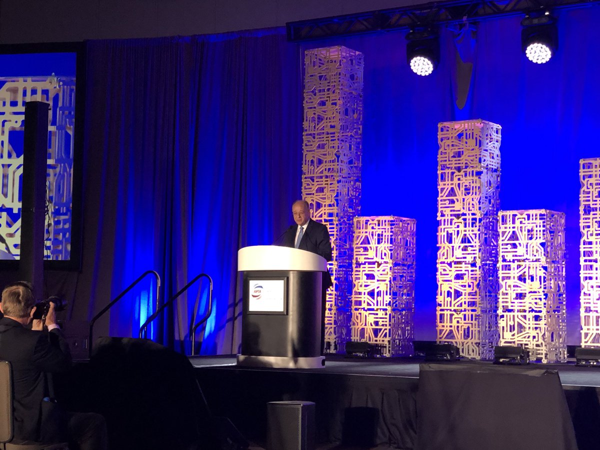 .⁦<a href="/Paul_skoutelas/">Paul Skoutelas</a>⁩ welcoming the 1,500 attendees to #aptarail22 in San Diego