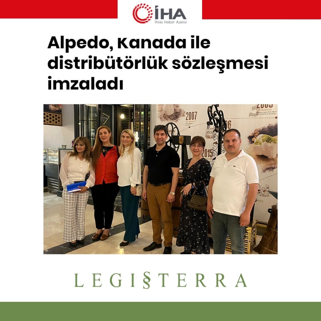 Kahramanmaraş's world-famous ice cream is coming to Canada!

Following Legisterra’s preparation of a distributorship agreement between Green Pistachio and Alpedo, Canadians can now enjoy a scoop of Alpedo’s world-renowned Kahramanmaraş ice cream directly from Turkey.