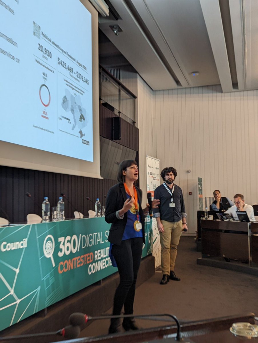 @NDI's @ipolitico and @juliaebrothers talk tracking #disinfo during #elections with open source researchers at #360OS today in #Brussels @DFRLab @ndielections