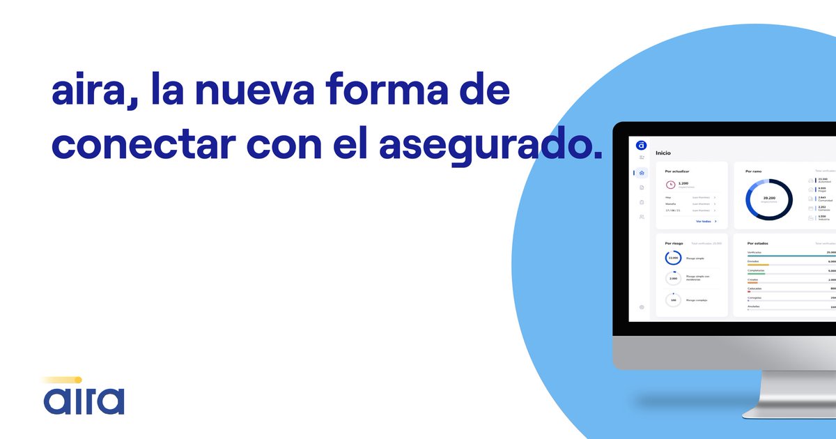 Tus datos siempre bajo control🔍

No solo pretendemos mejorar tu relación con el asegurado; también queremos ponértelo todo más sencillo.

📊Accede a tu dashboard y observa de un simple vistazo tus ramos, riesgos y pólizas. Todo lo que necesitas unificado y seguro.  

#Insurtech