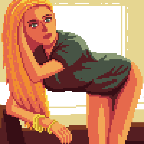 incolgames's tweet photo. A sexy girl 
pixel practice

#Pixel #pixelartist #pixel_art https://t.co/opZzbqa4fd