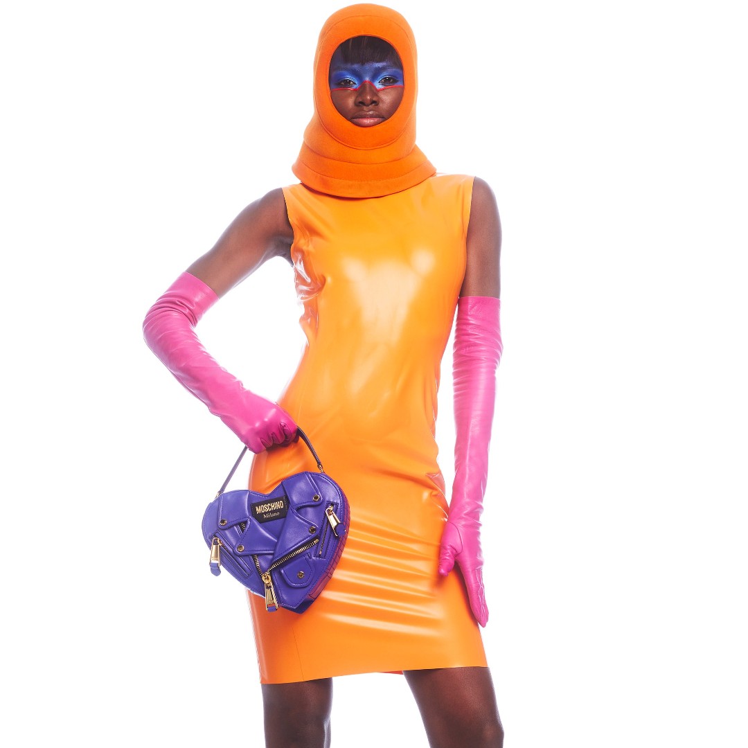 supatex's tweet photo. Celebrating all things💙P💜R💚I💛D🧡E❤️ with these looks from the @Moschino Pre-Fall 2022 Collection | Looks 23, 55, 21, 62. #pridemonth #vogue #moschino #latexrunway #latexfashion #prefall22 #pride #pridefashion #colouredlatex https://t.co/F8pZNRkBNM