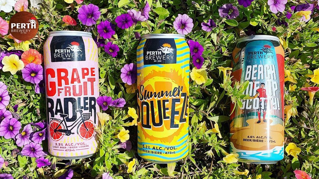 Talk about a beauty of a lineup for summer sips 🤩⁠ Which Perth Brewery style is your favourite to refresh yourself in the June heat? (It's okay if you can't bring yourself to choose 😉). Shop summer styles now! perthbrewery.ca/product-catego…