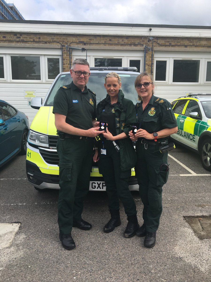 Presented Orla &amp; Anne with their Platinum Jubilee Medal’s at Harlow station, Congratulations.