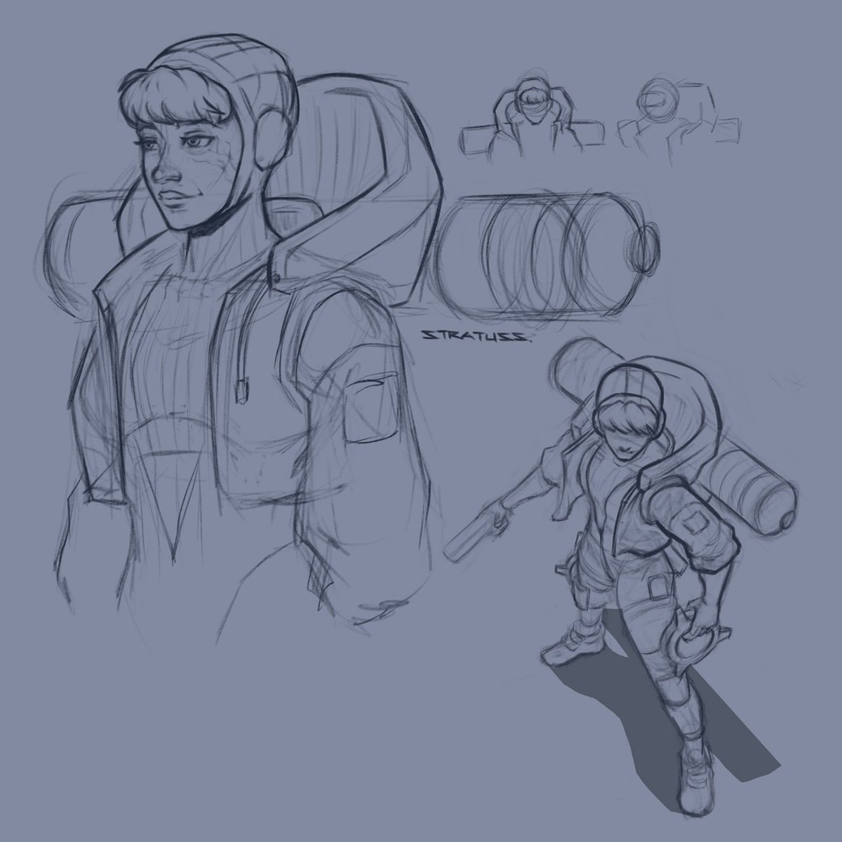 _Stratuss_'s tweet photo. Wattson sketches. Current-ly my fav character 🌚😂

 #ApexLegends #wattson #stratuss https://t.co/iO869SPhRh
