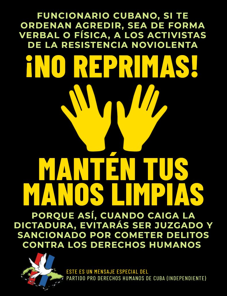 CubanRevoluNow's tweet photo. @GHNordelo5 Agente del MININT: no obedezcas a oligarcas como @GHNordelo5 quien hasta dispone de una casa extra en Guanabo, con todos lo que le falta al pueblo, para desextresarse de tanta mentira que tiene que decir diariamente para mantener su status de oligarca del PCC.
#PCCnomerepresenta https://t.co/ItZSwdUjb0