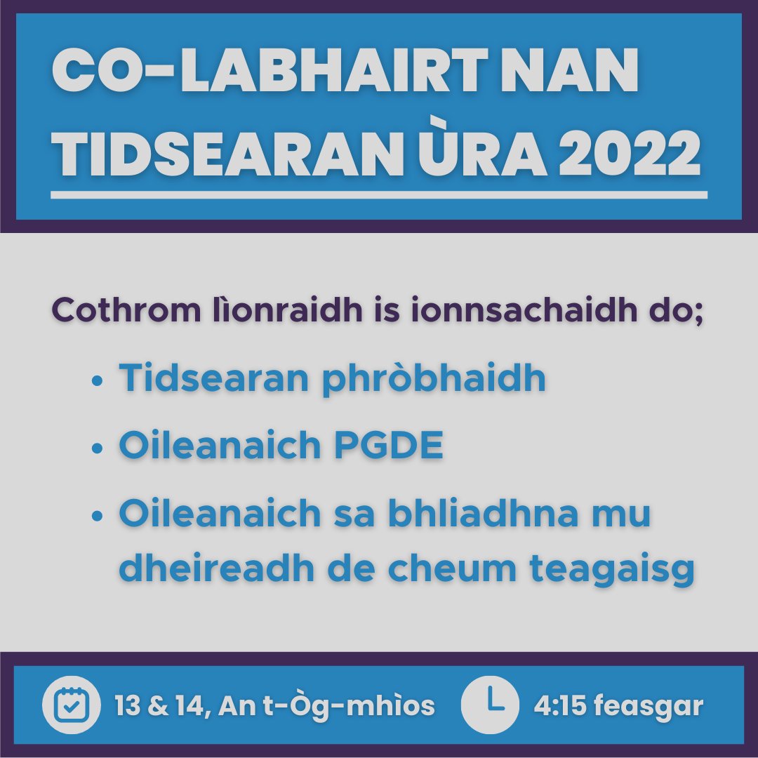 Bòrd na Gàidhlig - Foghlam tweet media