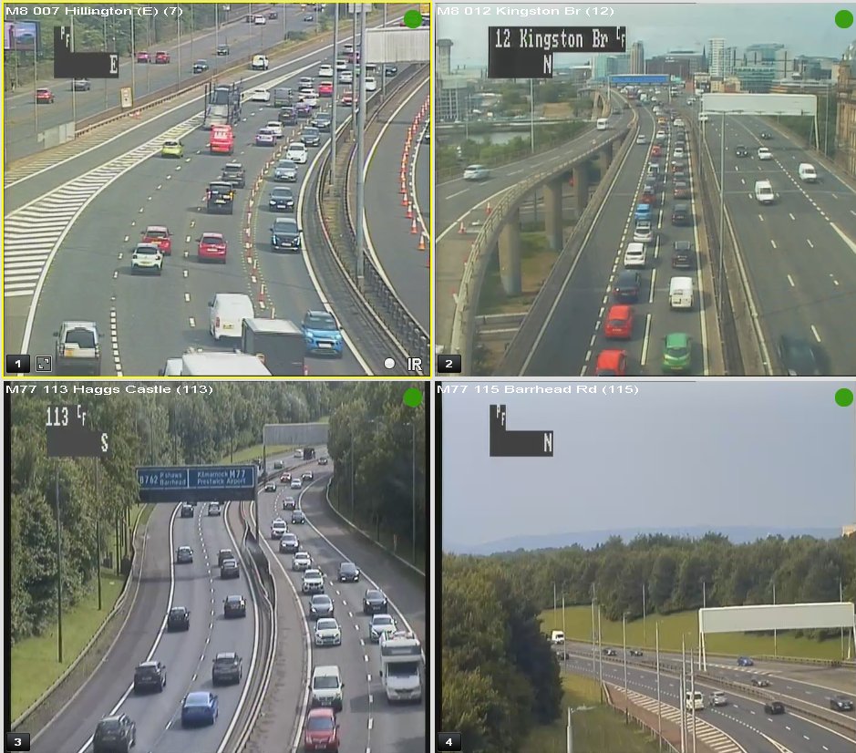 Traffic Scotland on Twitter "⌚️1709 Glasgow Congestion M8 Westbound
