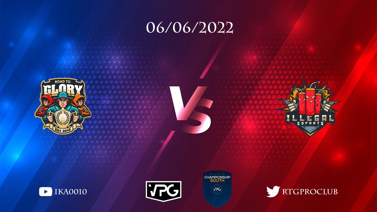 1/8 of Esports Cup PS4 will be played in the <a href="/OfficialVPG/">Virtual Pro Gaming</a> <a href="/VPGEurope/">Virtual Pro Gaming | Europe</a> today (06/06/2022)❗️

🏆VPG Esports Cup
🆚<a href="/illegalesports/">Illegal Esports</a> 
⏰8:30pm UK  (10:30pm GMT+3)