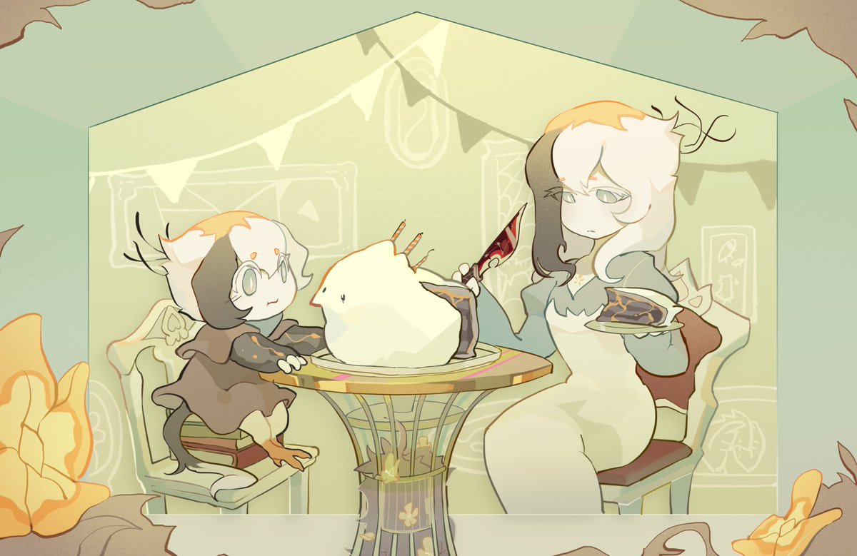 HalfFishLOL's tweet image. Little birds have little bird cake